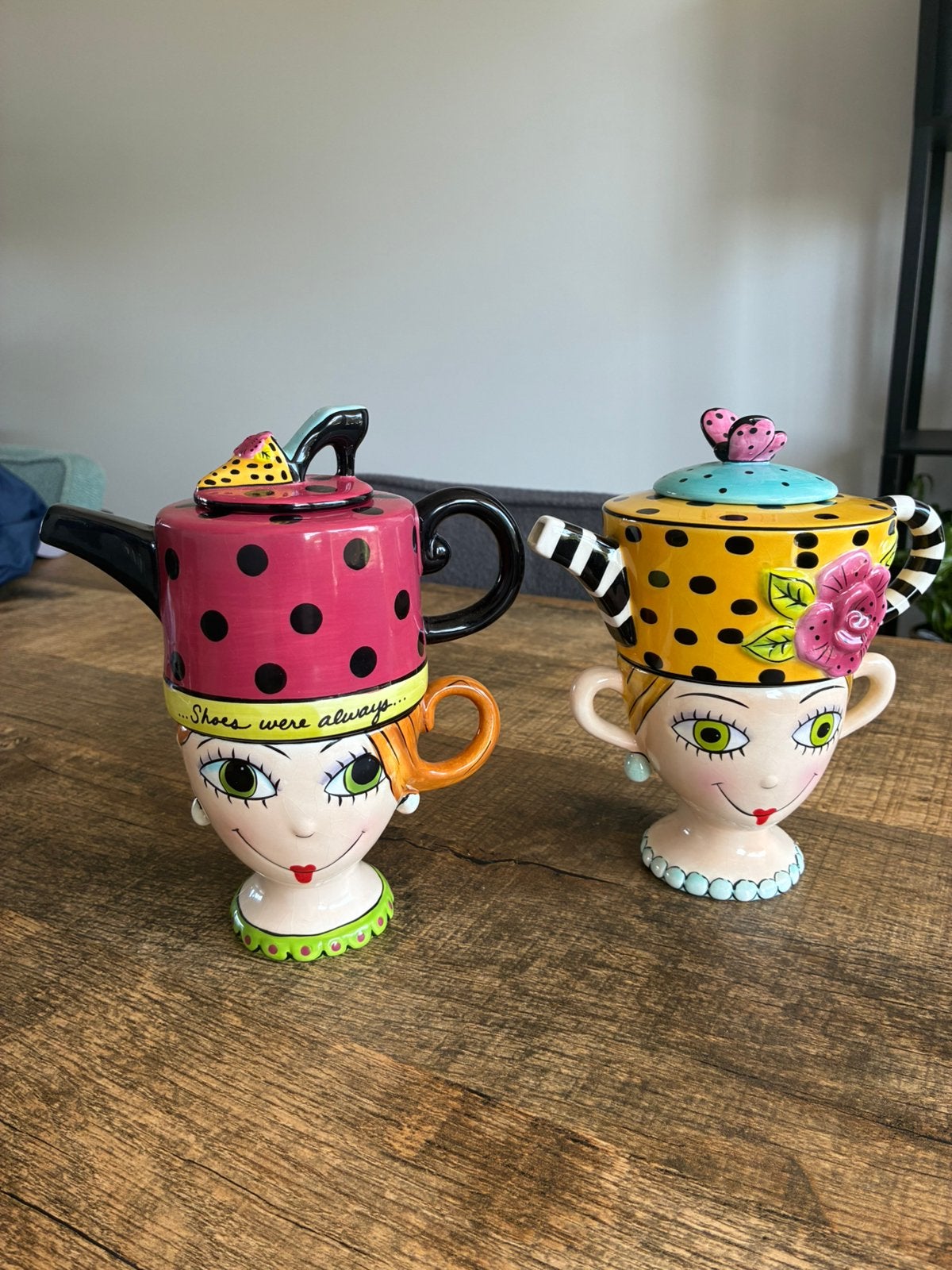 Zeldzame Tea for One sets (Babs Keller), Huis en Inrichting, Keramiek, Ophalen of Verzenden, Zo goed als nieuw, Overige stijlen