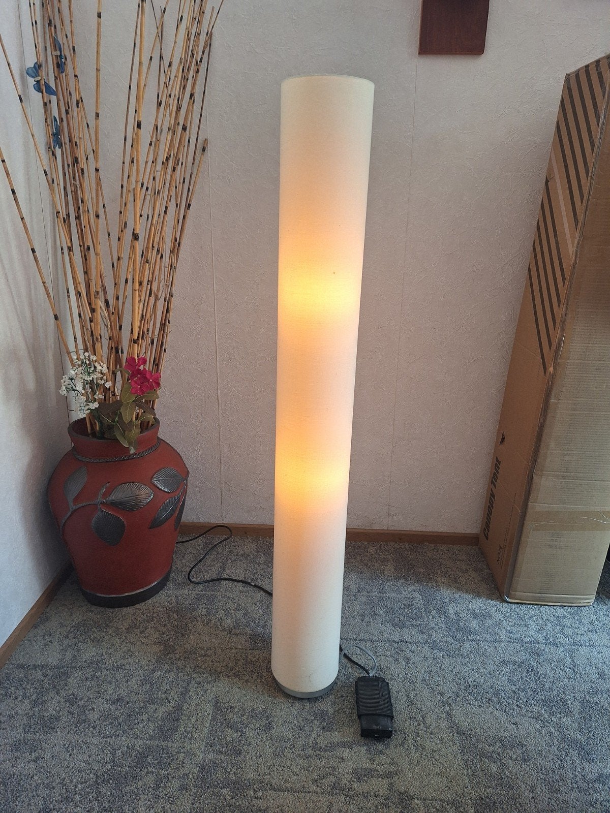 ronde staande vloerlamp (dimbaar), Ophalen, 150 tot 200 cm