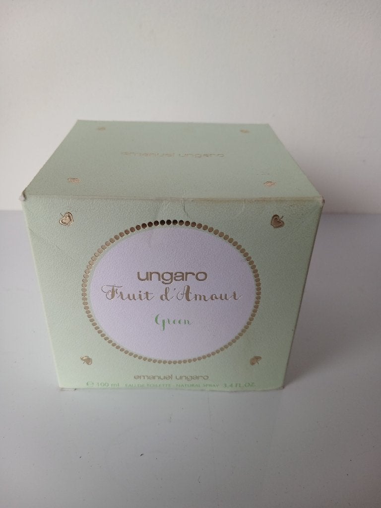 Ungaro : Fruit d ´Amour GREEN eau de toilette spray 100 ml., Verzenden, Nieuw, Parfumfles, Gevuld