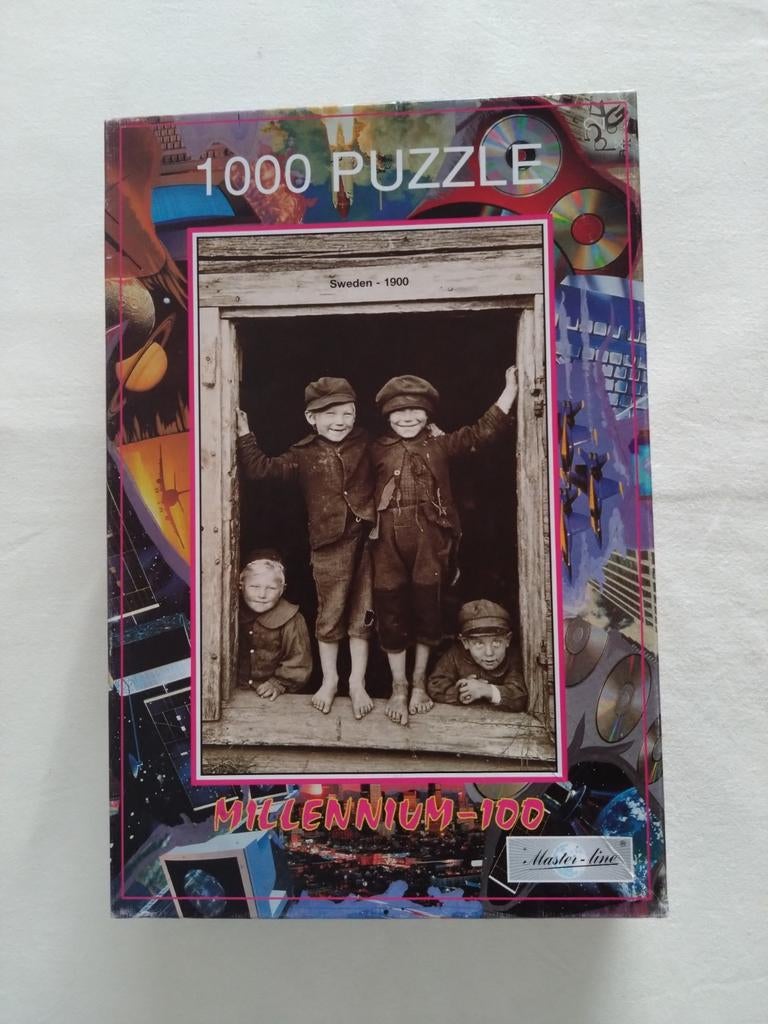 Millennium-100 Puzzel 1000 stukjes - Zweden 1900, Hobby en Vrije tijd, Denksport en Puzzels, Ophalen of Verzenden, 500 t/m 1500 stukjes