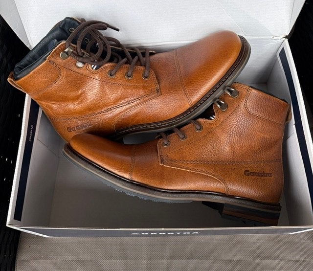 Gaastra Leren Veterboots / Enkellaarzen, Gaastra, Bruin, Boots, Nieuw