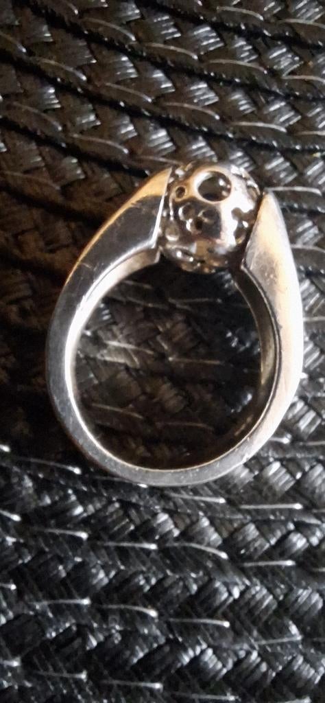 Melano Cateye Cat ring, Pandora, Ophalen of Verzenden, Zo goed als nieuw, 4 bedels of meer