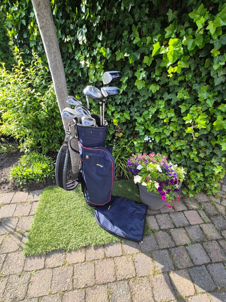 Heren golfset min 0,5 inch met golftas en golftrolley, Sport en Fitness, Golf, Ophalen of Verzenden, Gebruikt, Set
