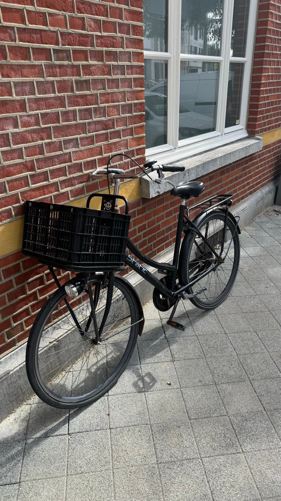 Zwarte Stabic Damesfiets met Mand - Gebruikt, Fietsen en Brommers, Fietsen | Dames | Damesfietsen, Velgrem, Ophalen, Overige merken