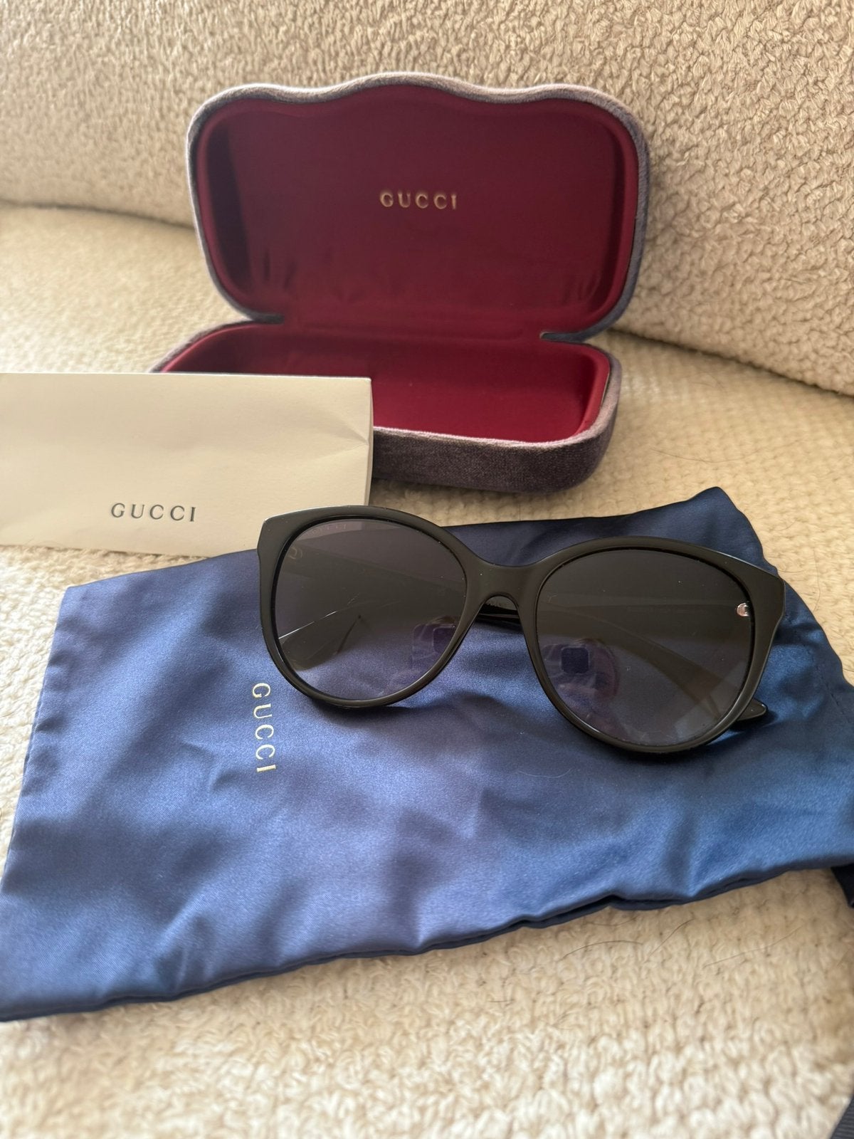 Originele gucci zonnebril., Ophalen, Zo goed als nieuw, Zwart, Overige merken