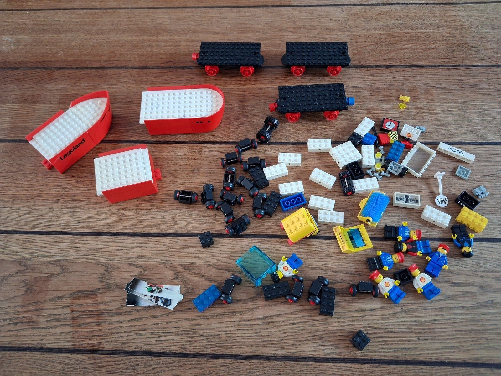 vintage Lego oa figuren figs poppetjes wielen wieletjes, Gebruikt, Lego, Ophalen of Verzenden, LEGOLAND