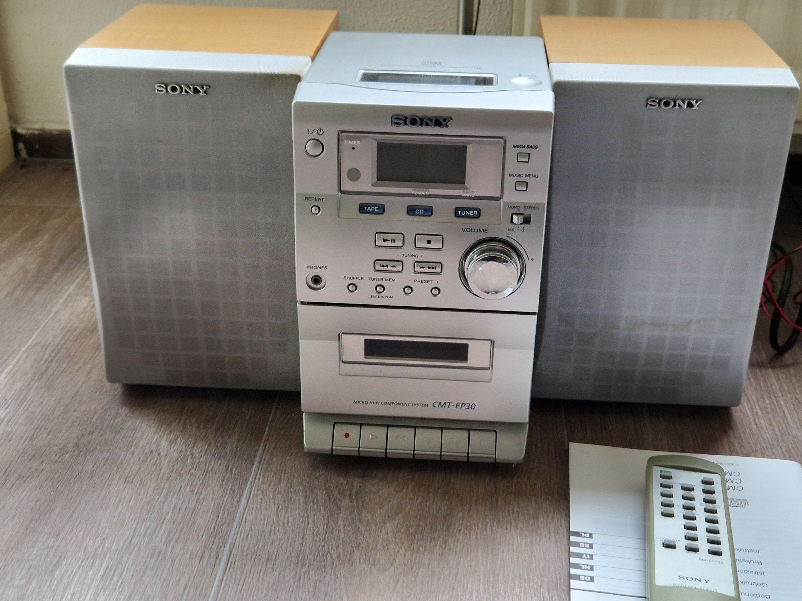 Sony Micro Hi-Fi Component System CMT-EP30 met speakers, Ophalen, Gebruikt, Cassettedeck, Microset