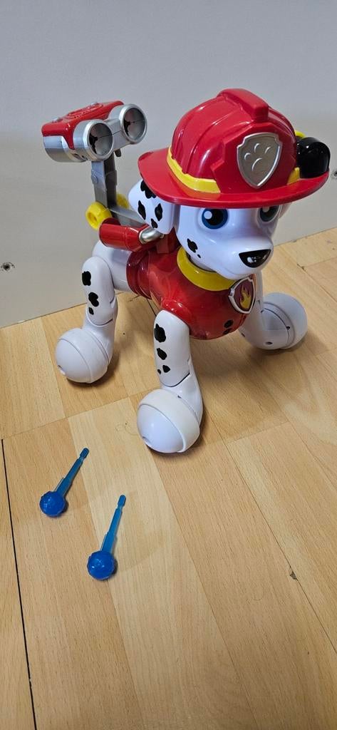 Paw Patrol Marshall Robothond met Geluid en Projectielen, Ophalen of Verzenden, Zo goed als nieuw