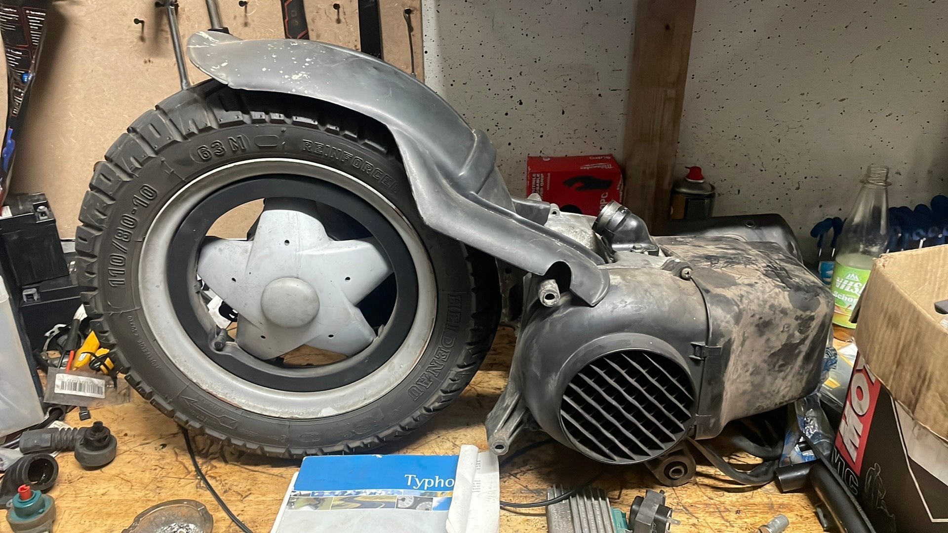 Piaggio skr 125cc motorblok lopend gedemonteerd, Ophalen of Verzenden, Piaggio, Piaggio, Piaggio