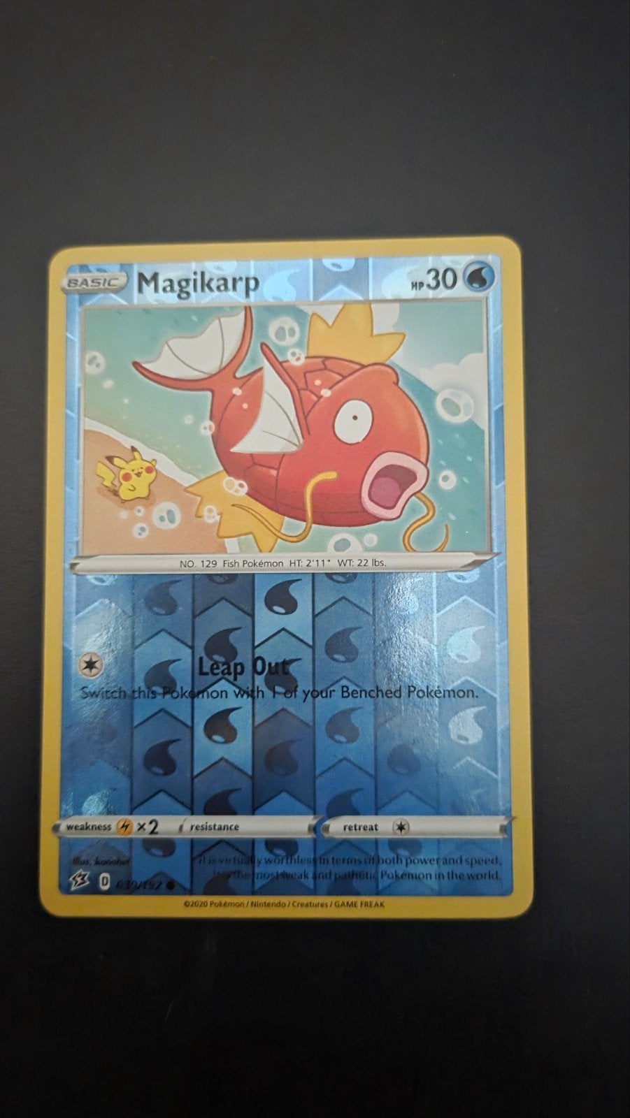 Magikarp [Reverse Holo] #39 Pokemon Rebel Clash, Hobby en Vrije tijd, Verzamelkaartspellen | Pokémon, Ophalen, Gebruikt, Losse kaart