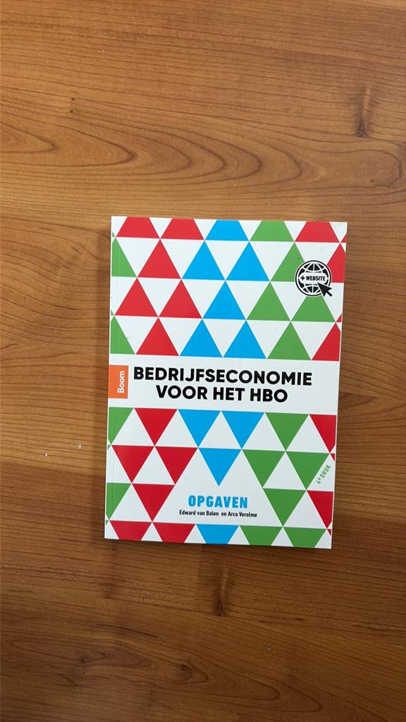 Bedrijfseconomie voor het HBO - Opgaven, Verzenden, Nieuw, Overige niveaus, Arco Verolme; Edward van Balen