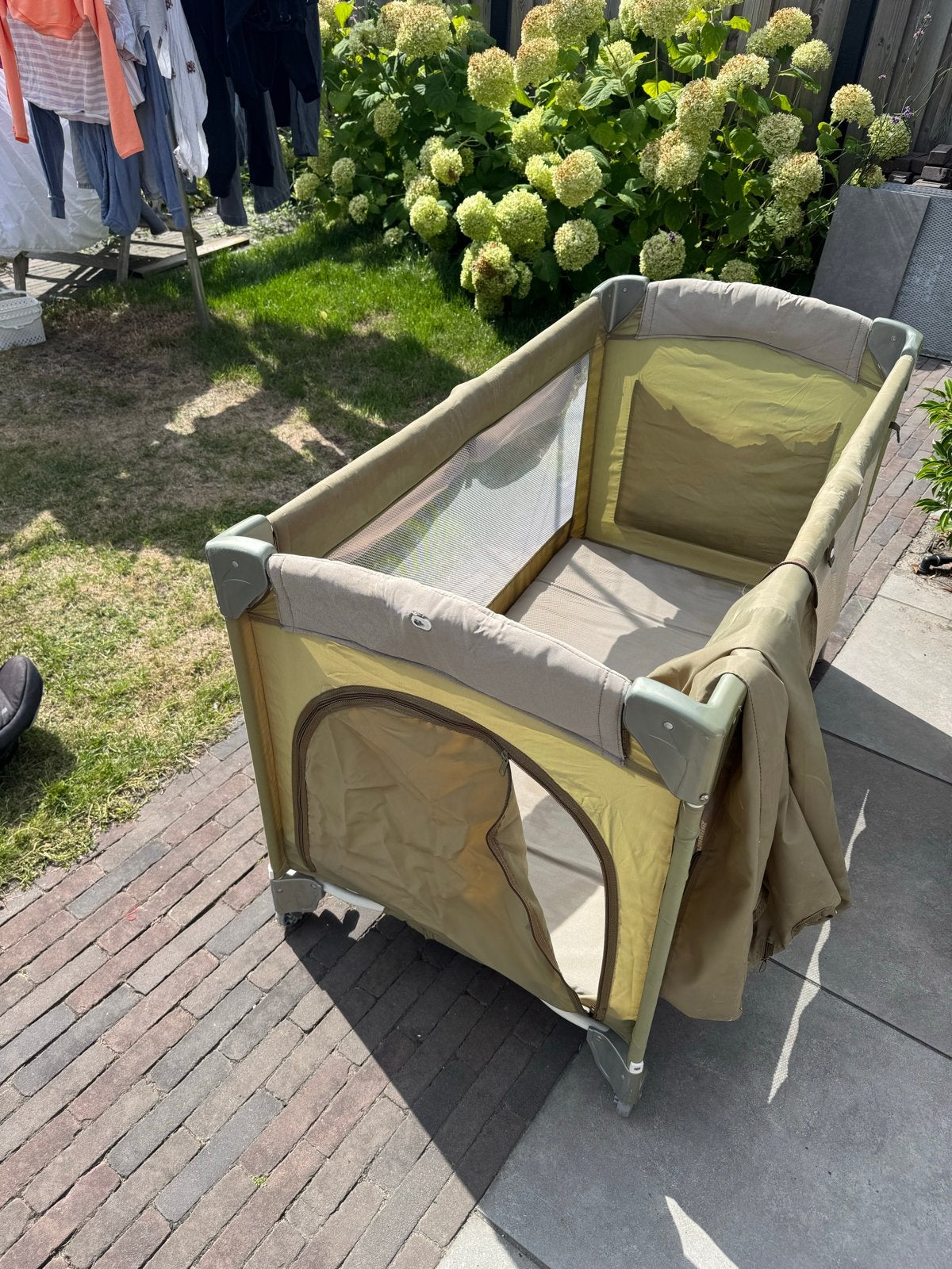 Bébé Comfort Reisbed/campingbed - Groen, Ophalen, Gebruikt, Reisbedje
