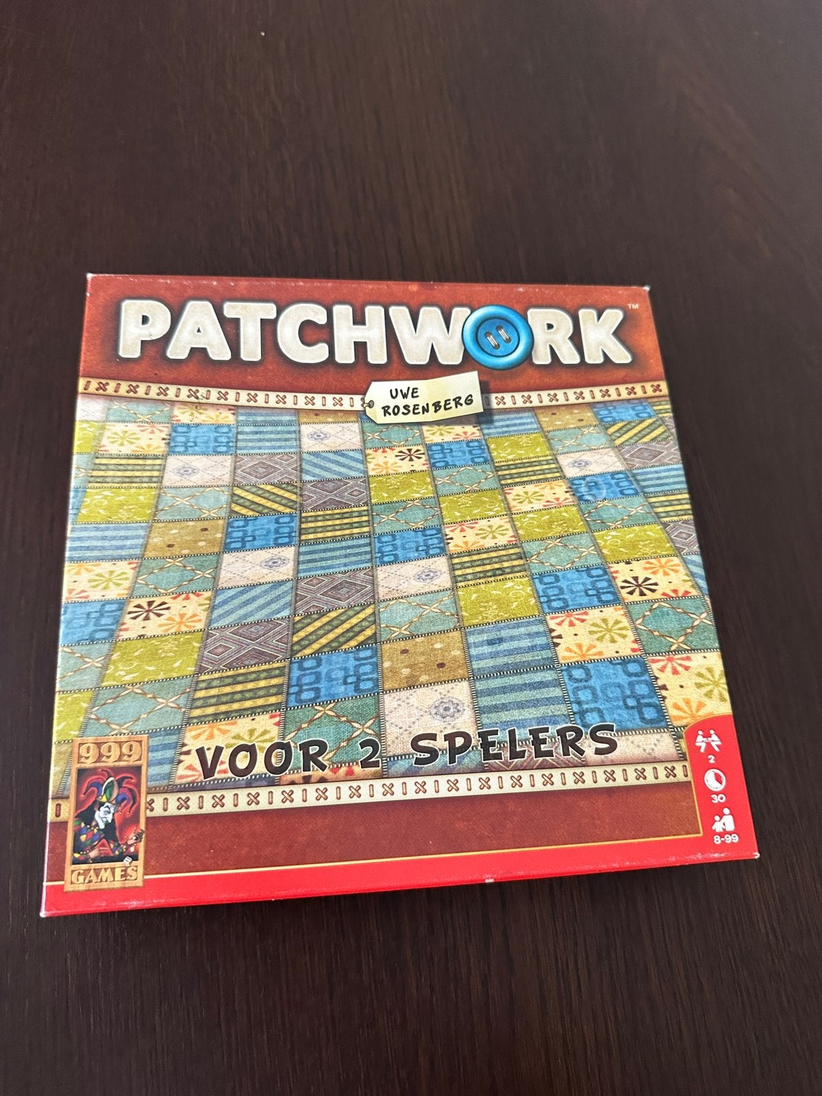 Patchwork bordspel, Hobby en Vrije tijd, Gezelschapsspellen | Bordspellen, Ophalen of Verzenden, Zo goed als nieuw