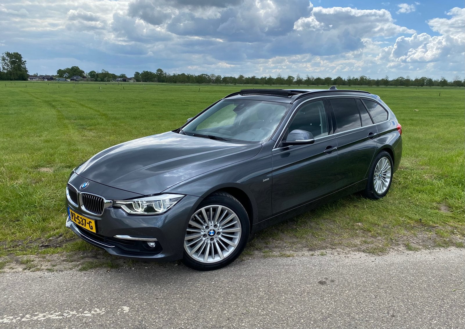 BMW 3-Serie 320d 190pk Aut 2016 | leder | panoramadak, Auto's, BMW, Automaat, 745 kg, Achterwielaandrijving, 1505 kg