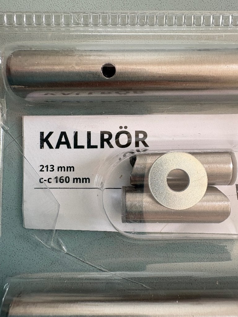 Ikea Kallrör handgreep 213 mm (onderdelen), Huis en Inrichting, Minder dan 50 cm, Nieuw, Ophalen of Verzenden, Minder dan 25 cm