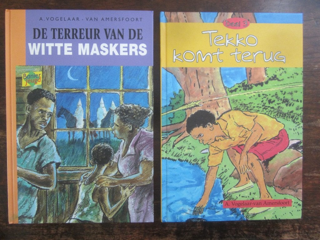 Vogelaar van Amersfoort Tekko komt terug/terreur witte maske, Boeken, Ophalen of Verzenden, Zo goed als nieuw, Fictie algemeen
