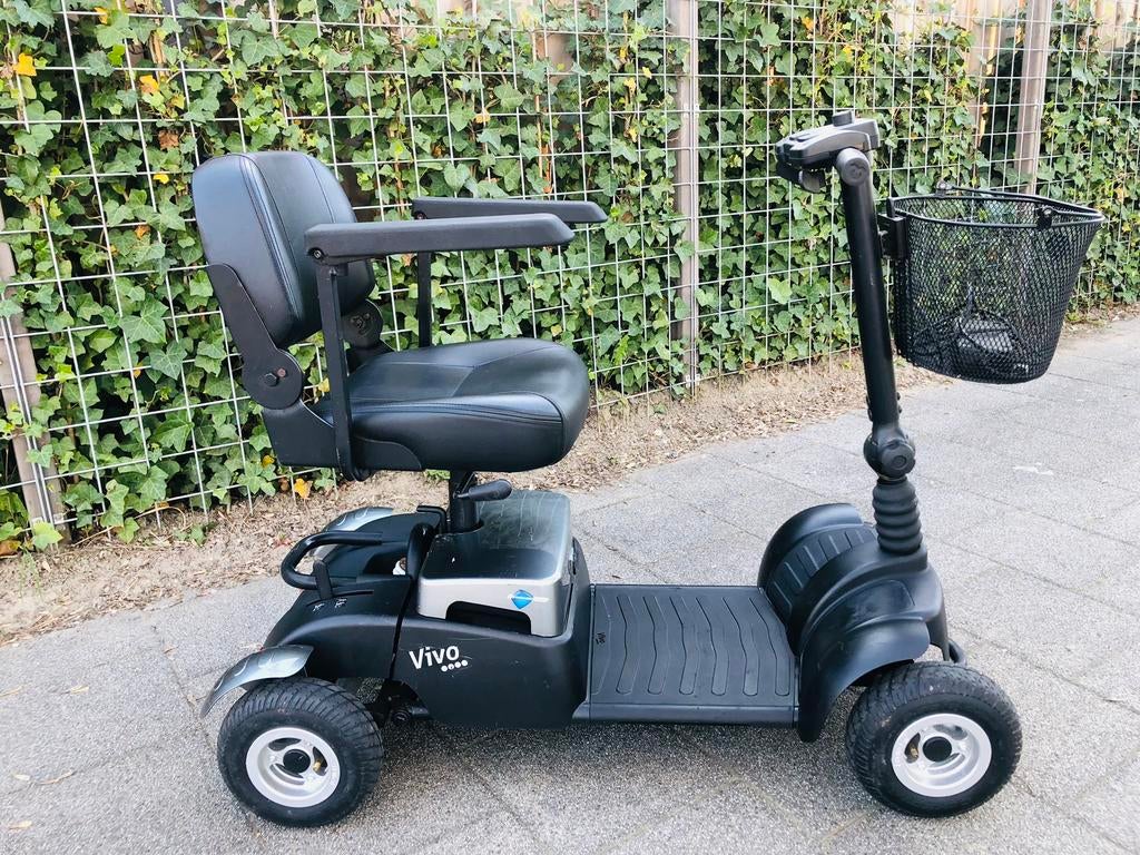 Opvouwbaar inklapbare demontabel scootmobiel met vering, Life and Mobility, 10 km/u of minder, 16 t/m 25 km, Ophalen of Verzenden