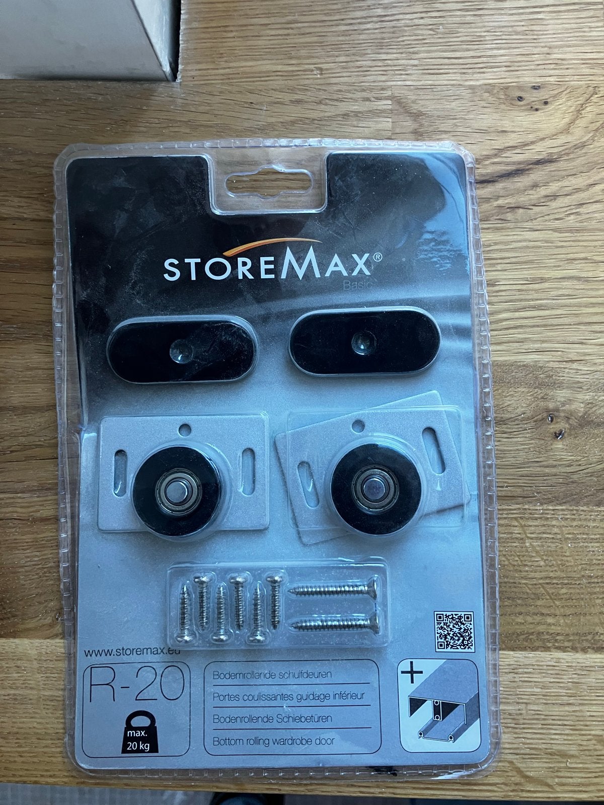 StoreMax Basic R-20 Bodemrolset voor Schuifdeuren, Ophalen, Nieuw