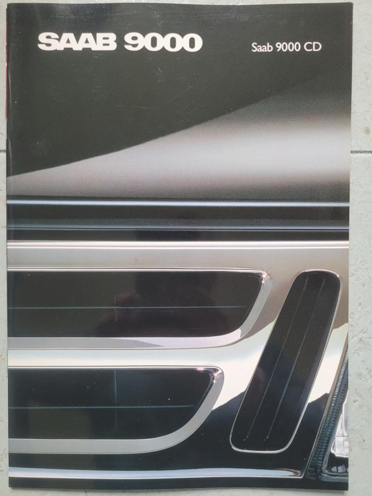 Folder SAAB 9000 van 1988 + 9000 van 1989, Ophalen of Verzenden, Gelezen, Overige merken