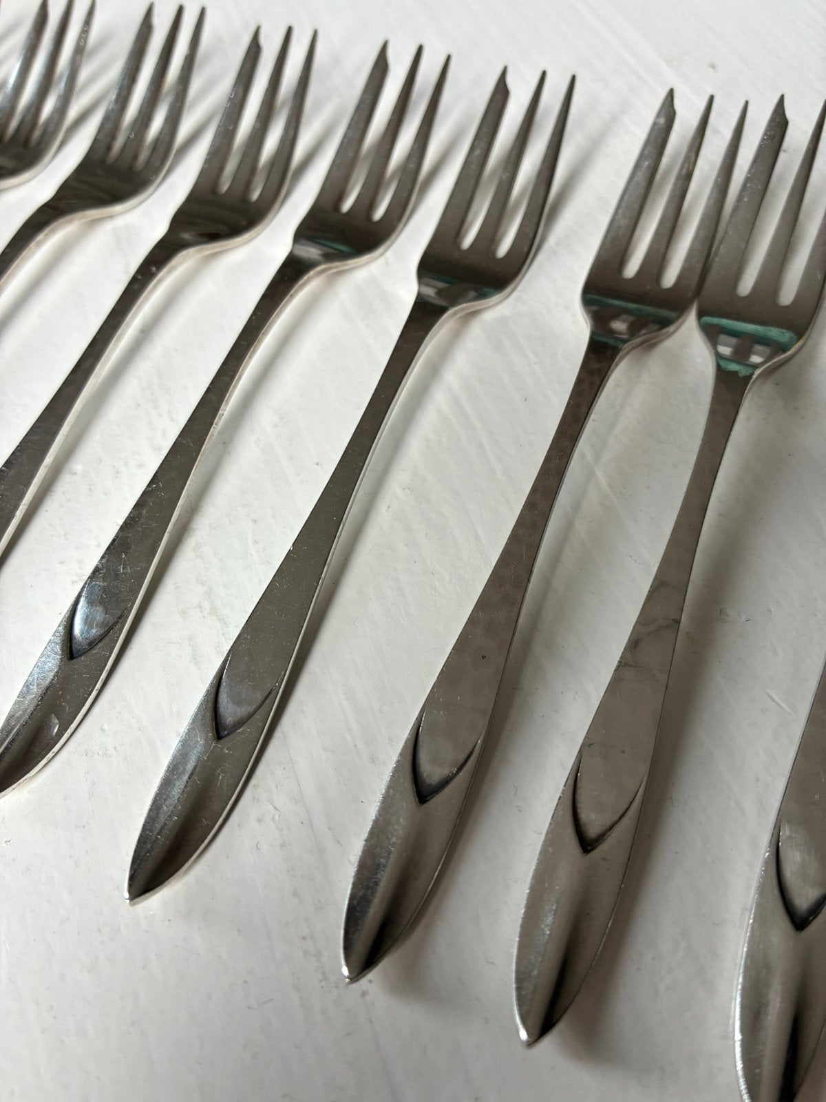 Gebaksvorkjes Art Deco Zilver Gerritsen Van Kempen vintage, Antiek en Kunst, Ophalen of Verzenden