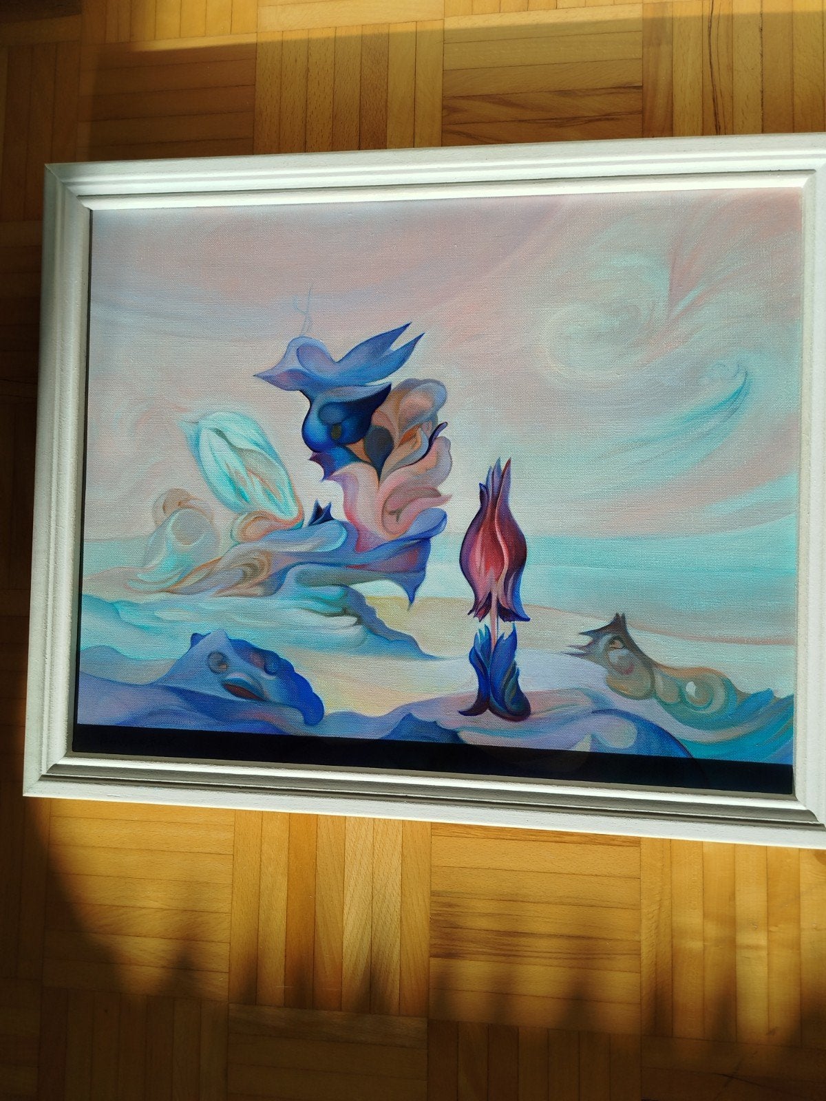 Olieverf Schilderij "Fata Morgana" door Frans A. de Haas, Ophalen of Verzenden