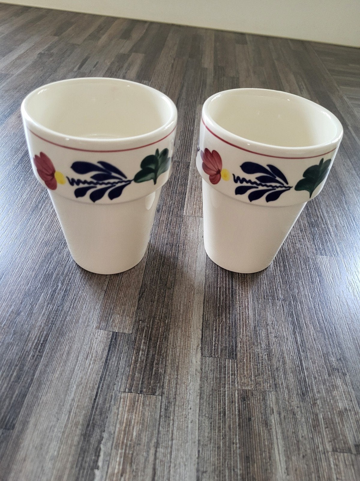 Boerenbont melkbeker (groot), Ophalen of Verzenden, Zo goed als nieuw, Aardewerk