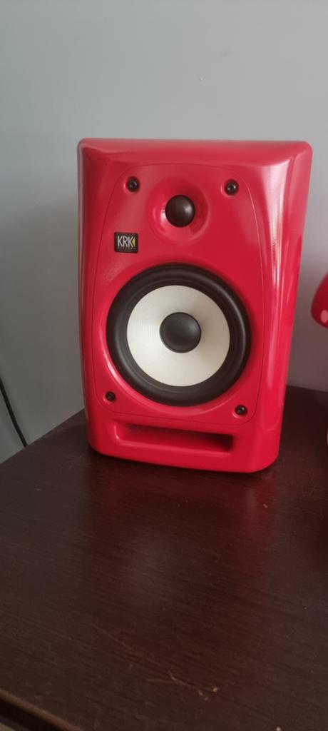 KRK Rokit 6 Studio Monitoren (Rood) - Set van 2, Overige merken, Ophalen of Verzenden, Zo goed als nieuw, 60 tot 120 watt