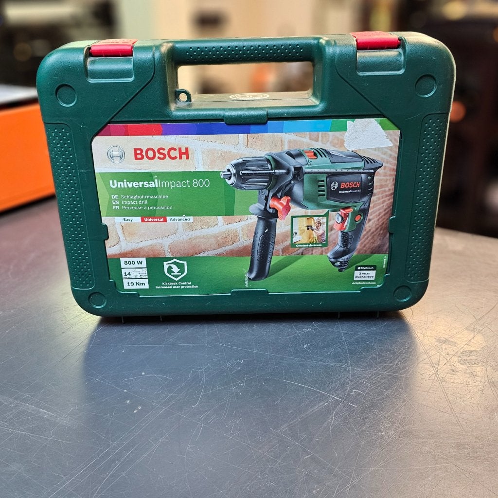 BOSCH UNIVERSAL IMPACT KLOPBOORMACHINE 800WATT, Bosch, Gebruikt, Support@bosch.com, Robert Bosch GmbH
Robert-Bosch-Platz 1
70839 Gerlingen-SchillerhÃ¶he
Germany