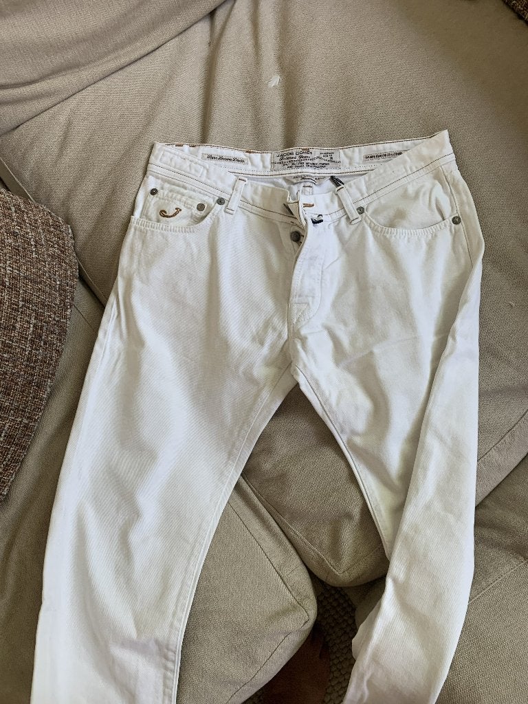 jacob cohen broek mt 35, Kleding | Heren, Spijkerbroeken en Jeans, Wit, Ophalen of Verzenden, Zo goed als nieuw, Jacob Cohen
