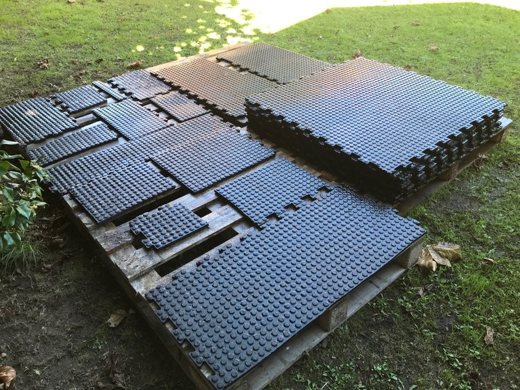Stalmatten rubber puzzelsysteem 100x100, 16 mm dik, Dieren en Toebehoren