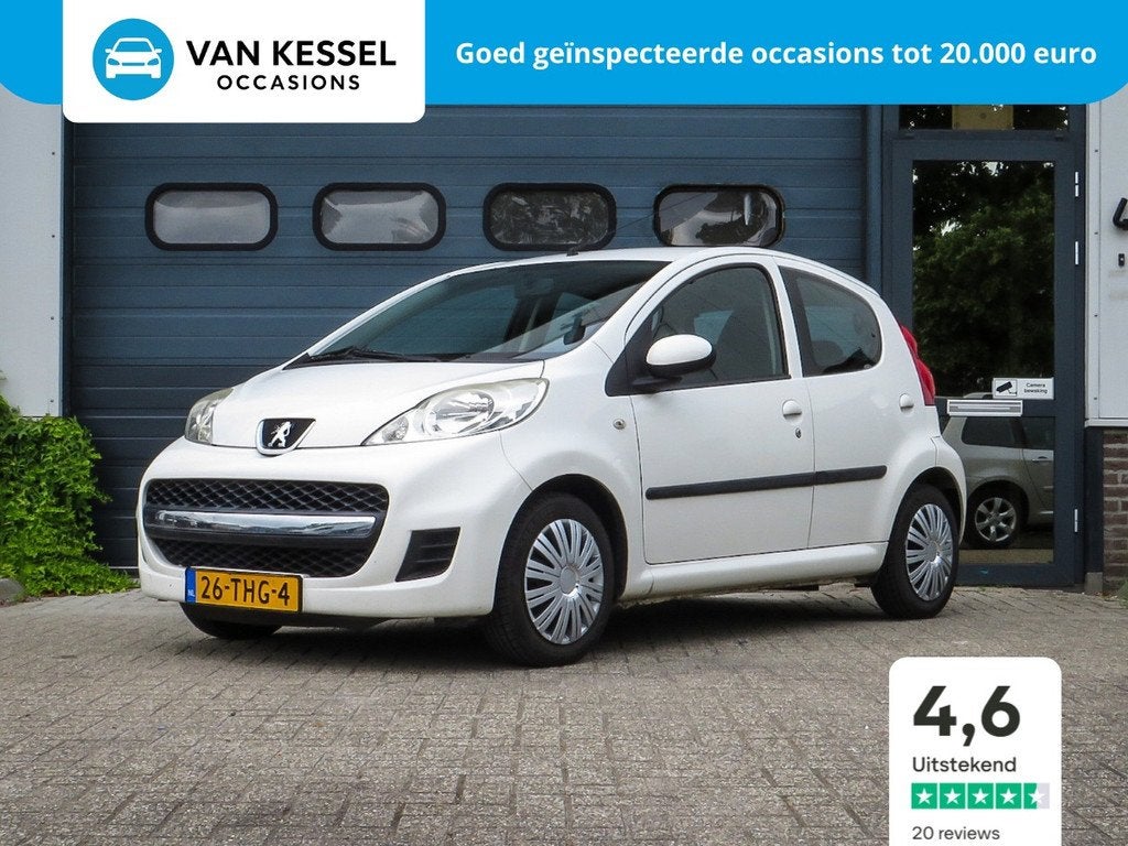 Peugeot 107 1.0-12V XS | Airco | APK | NAP | 5dr | Stuurbekr, Voorwielaandrijving, Euro 5, Gebruikt, 4 stoelen