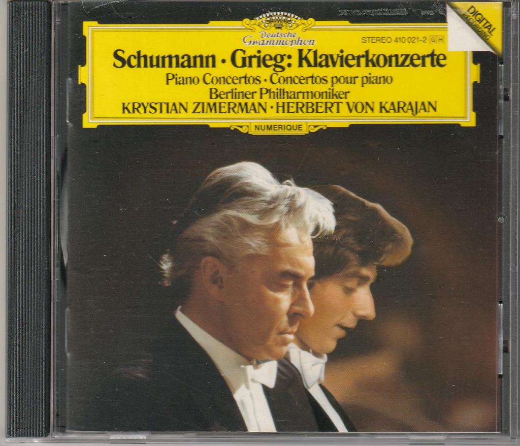 Schumann en Grieg pianoconcerten, Krystian Zimerman, Ophalen of Verzenden, Romantiek, Gebruikt, Orkest of Ballet