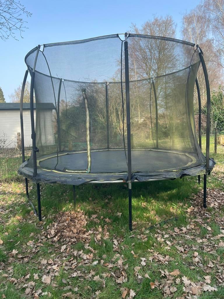 Salta trampoline 366cm met veiligheidsnet, Ophalen, Gebruikt