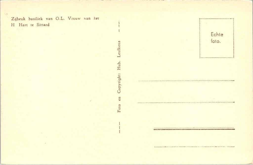 Basiliek Sittard - 4 ansichtkaarten, Verzenden, 1940 tot 1960, Ongelopen, Limburg