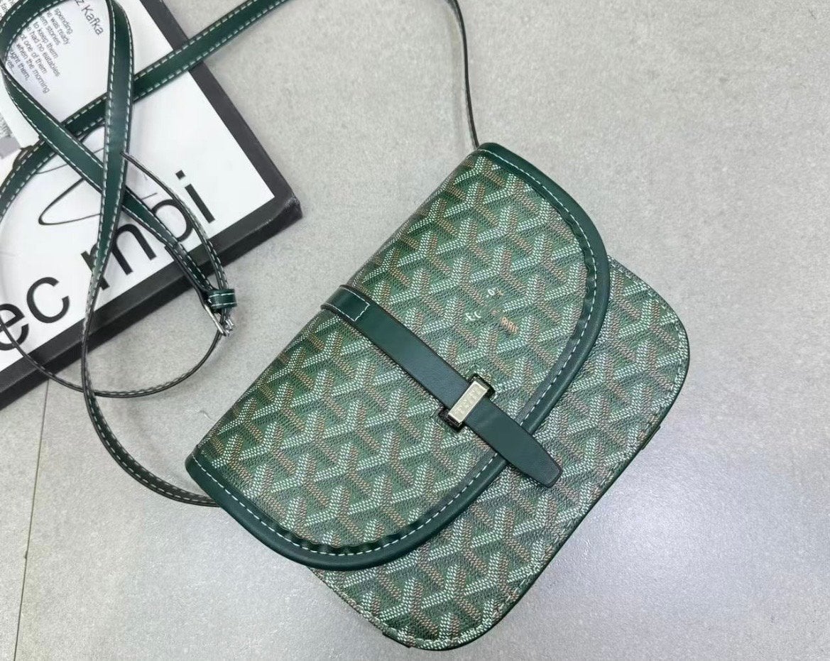 Goyard Groene Schoudertas, Ophalen of Verzenden, Zo goed als nieuw, Groen, Schoudertasje
