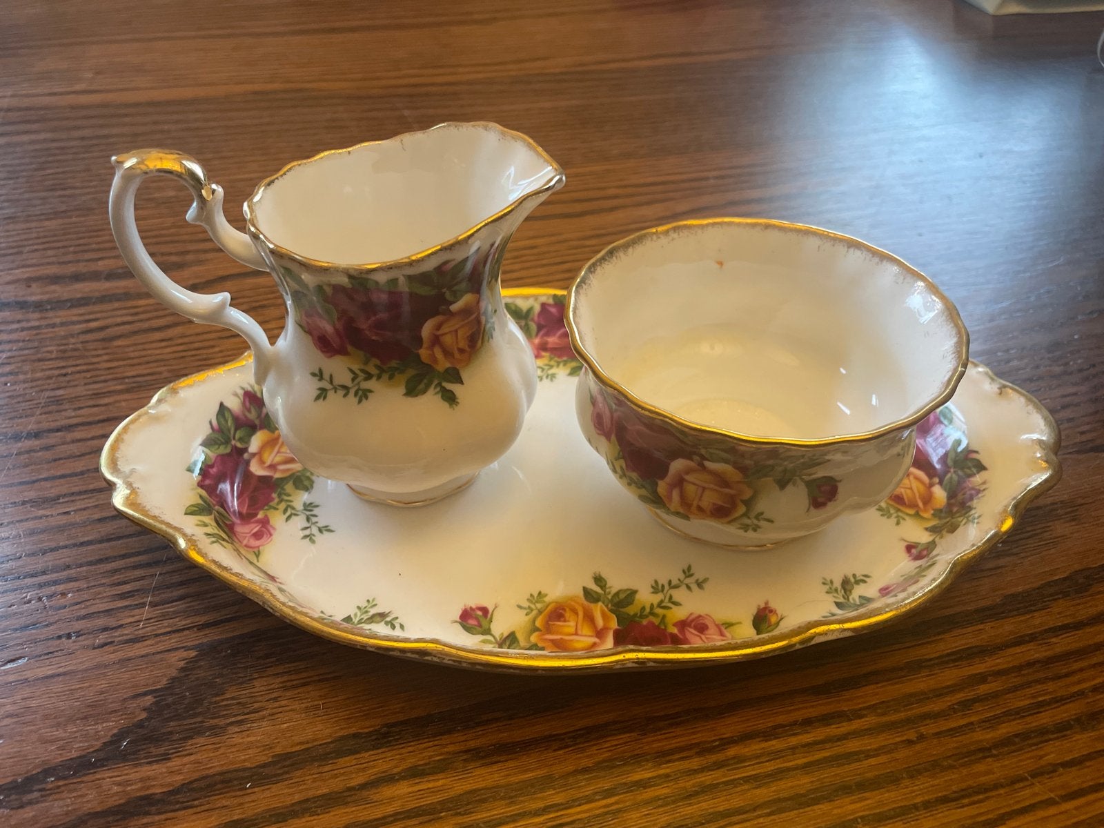 Roomstelletje Old Country Roses - Royal Albert, Ophalen, Klassiek, Overige typen, Zo goed als nieuw