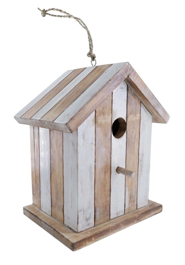 Vogelhuis Ada XL wit/natural gestreept, Ophalen, Nieuw, Nvt, Nvt