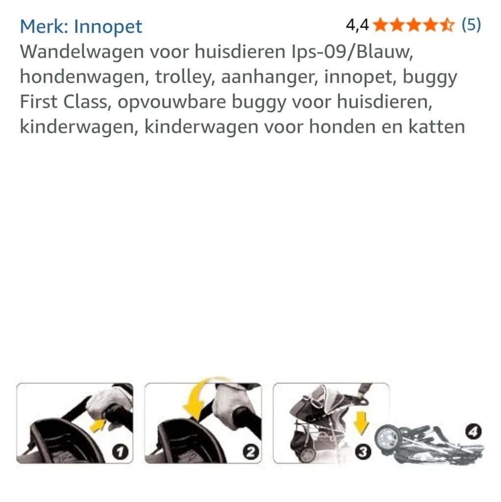 Hondenwagen 15 euro, Ophalen, Gebruikt