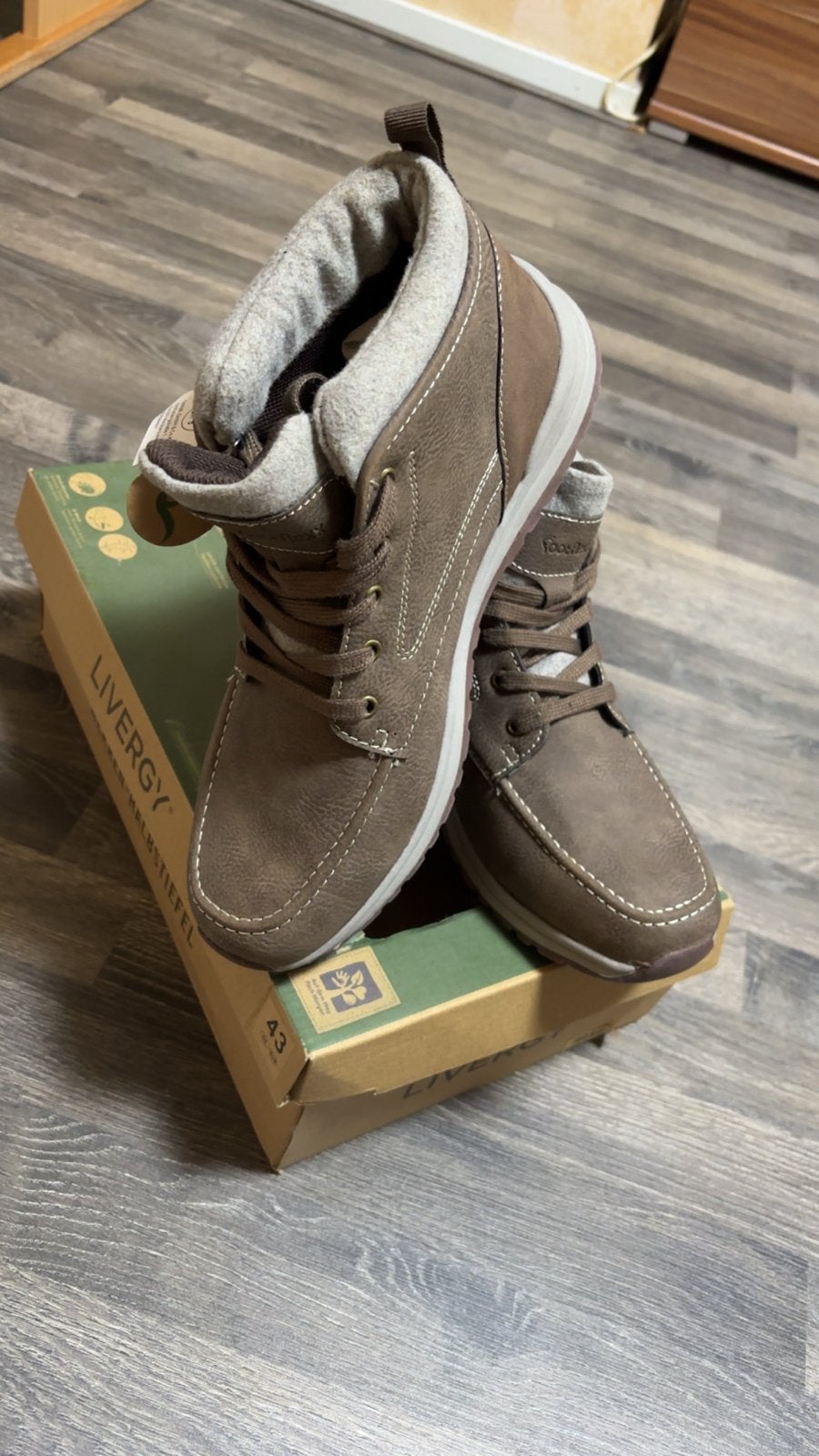LIVERGY GoFlexx Komfortschuh heren halfhoge laarsjes, Ophalen of Verzenden, Nieuw, Bruin