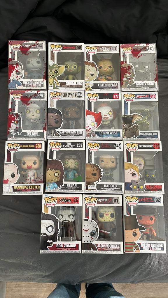 Horror Funko Pop collectie – Jason, Freddy, Michael Myers, Verzamelen, Poppetjes en Figuurtjes, Zo goed als nieuw, Ophalen of Verzenden