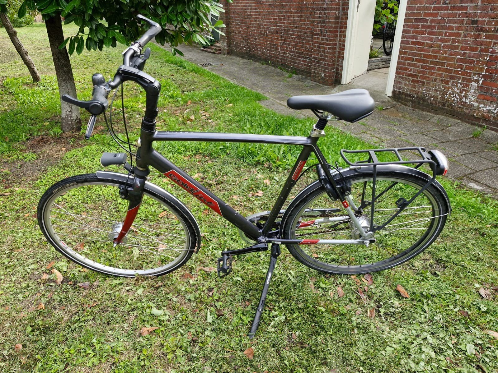 Gazelle Goldline herenfiets, frame 62cm, Ophalen, 28 inch, Gebruikt, Vering