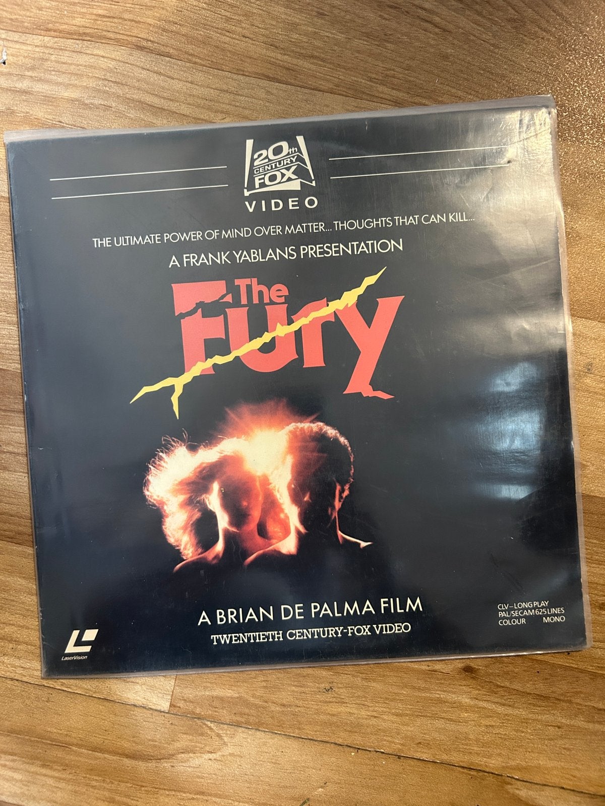 Laserdisc / LaserVision Brian De Palma horror - The Fury, Ophalen of Verzenden, Zo goed als nieuw