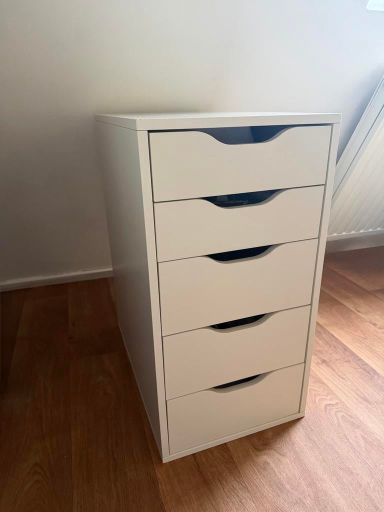IKEA ALEX Ladekast Wit, Huis en Inrichting, Ophalen, Gebruikt, 5 laden of meer, Minder dan 100 cm