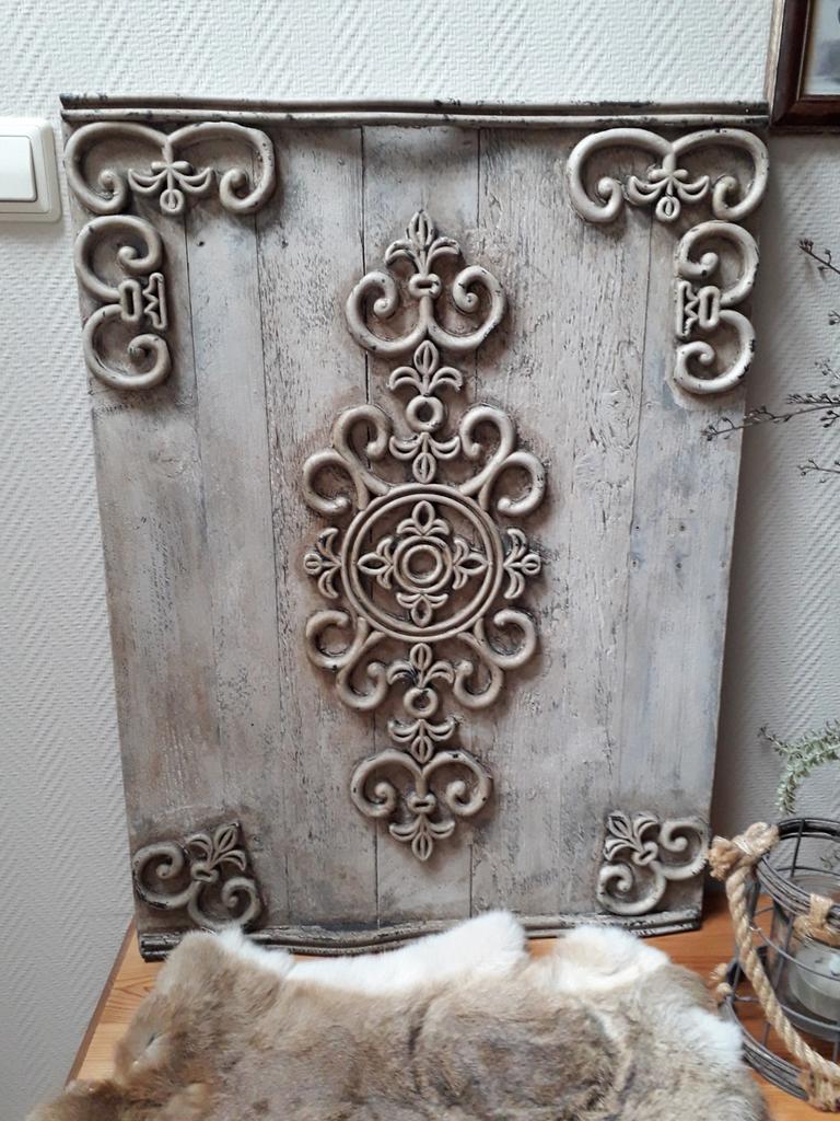 Wand ornament stoer ,sober, landelijk, Ophalen