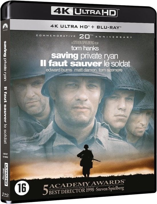 Saving Private Ryan 4K UHD/Ultra HD Blu-Ray NL Seal IMDb 8.9, Ophalen of Verzenden, Nieuw in verpakking, Actie
