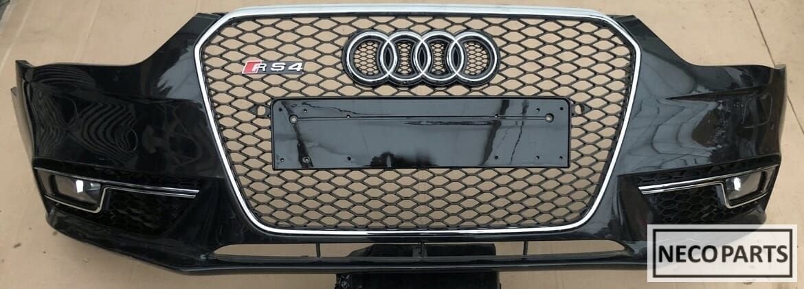 BUMPER AUDI A4 B8 8K RS4 FACELIFT VOORBUMPER ALLES LEVERBAAR, Gebruikt, -, Achter, -