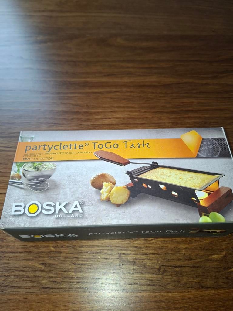 Boska Partyclette ToGo Taste Raclette - Nieuw in doos, Overige typen, Nieuw, Ophalen of Verzenden, Zwart
