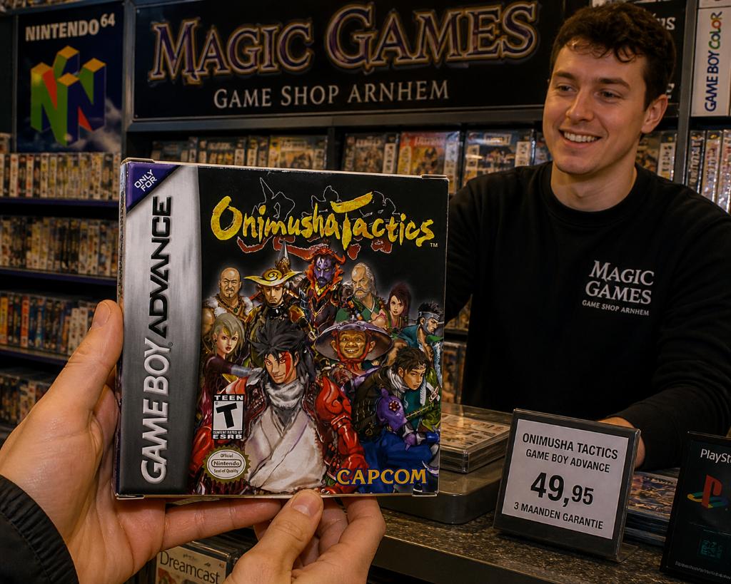 GBA - Onimusha Tactics USA - CIB, Spelcomputers en Games, 1 speler, Racen en Vliegen, Ophalen of Verzenden, Zo goed als nieuw