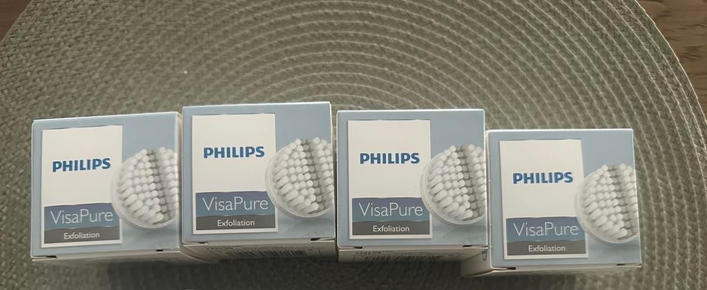 Philips VisaPure opzetborstels: Exfoliatie, Ophalen of Verzenden, Nieuw, Gehele gezicht, Reiniging