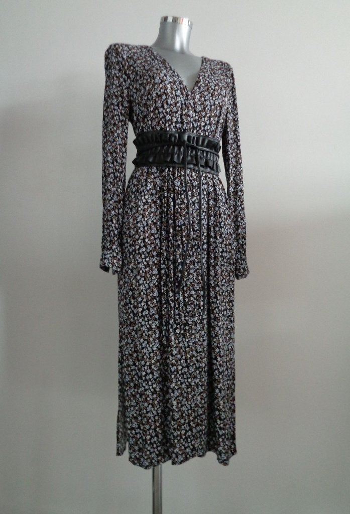 Modstrom maxi doorknoop jurk viscose maat small Nieuw, Ophalen of Verzenden, Nieuw, Maat 36 (S), Onder de knie